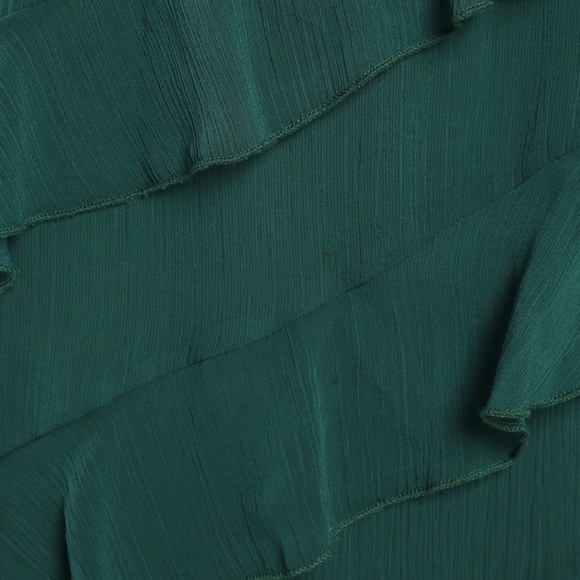 Lulu's Green Ruffle Dress Size M - Picture 3 of 5